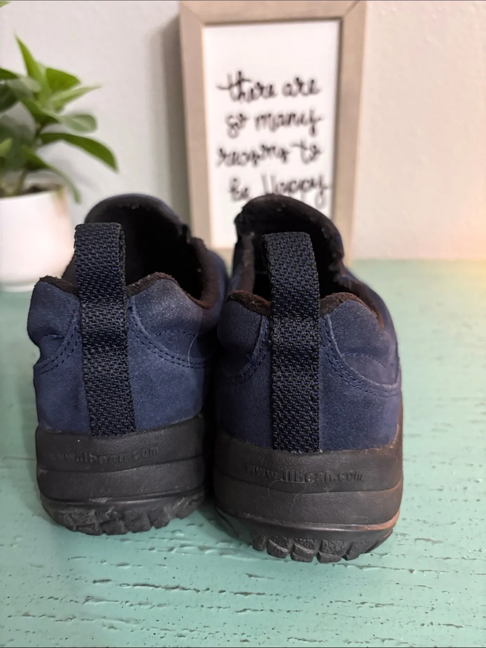 Wos  Navy Slip-On Suede Casual Shoes